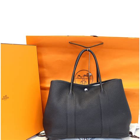 hermes garden party black tote|garden party 30 vs 36.